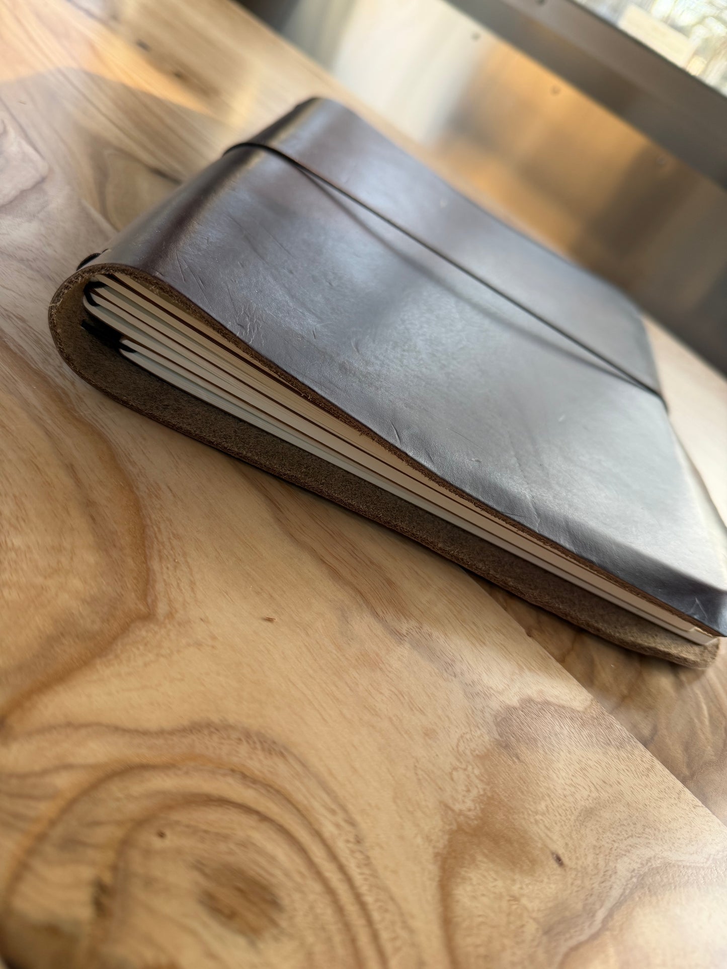 Yosemite Letter Leather Journal Cover — Midori Style